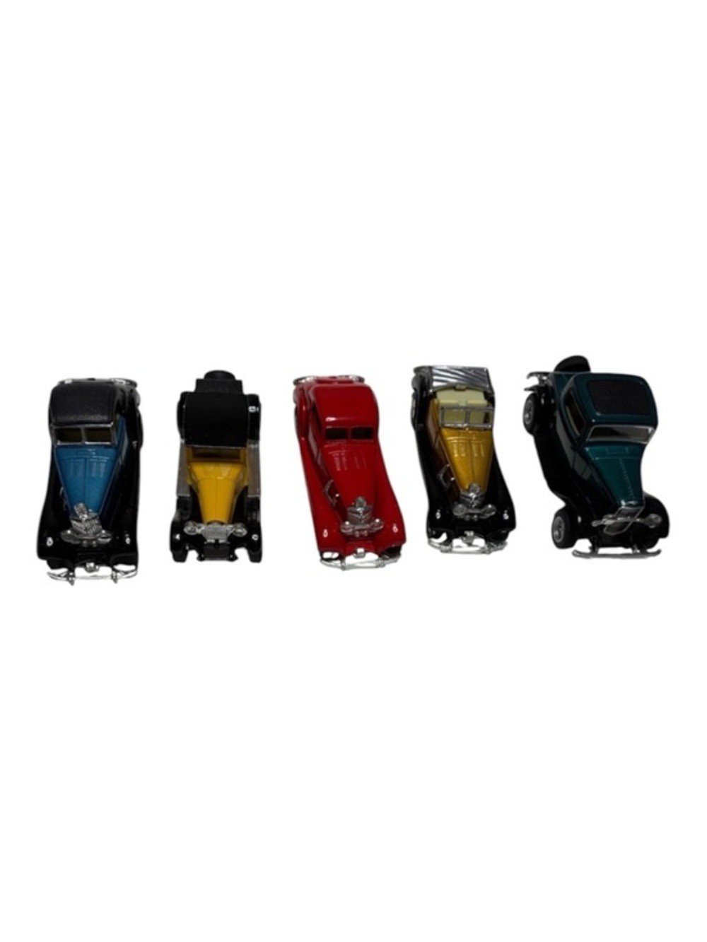Bundle of 5 Classic Diecast Toy Roadsters and Coupes